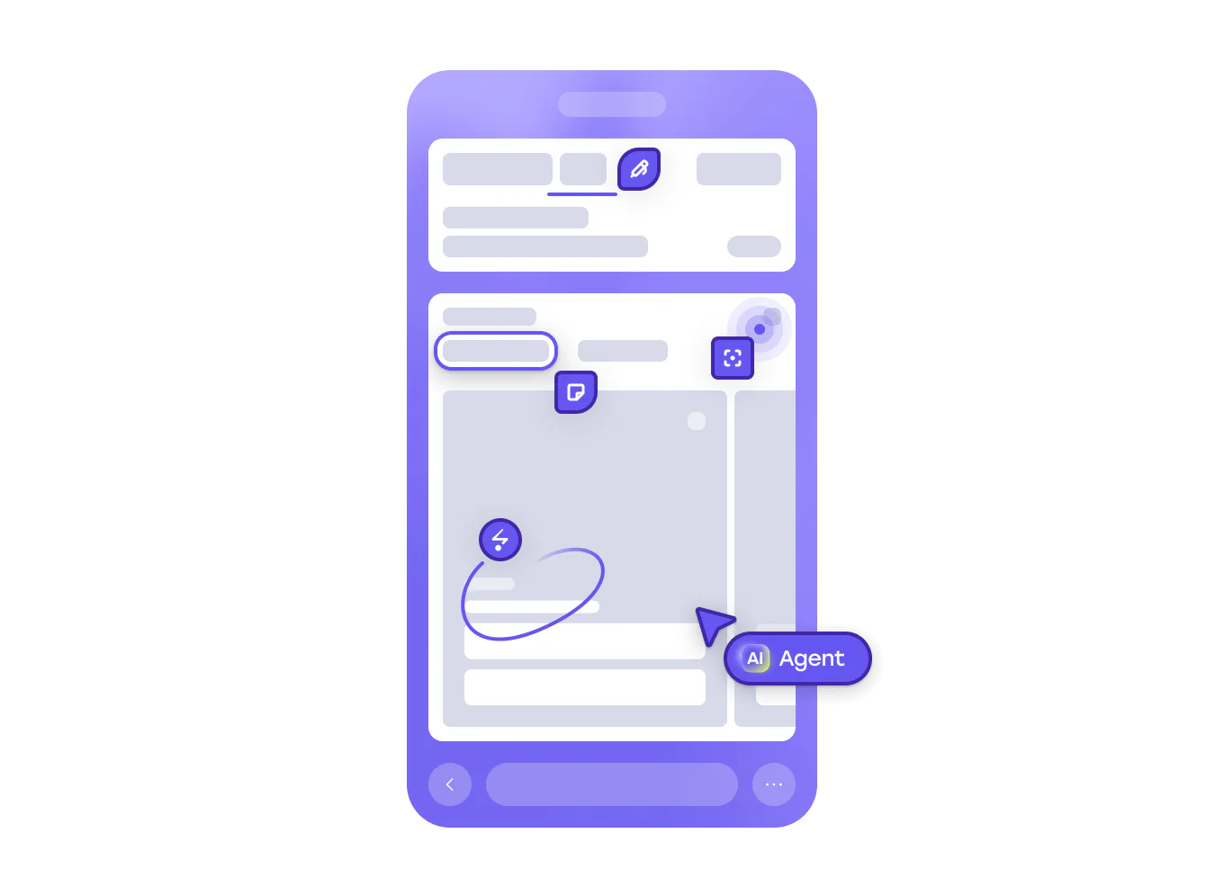 Customer and agent AI working together