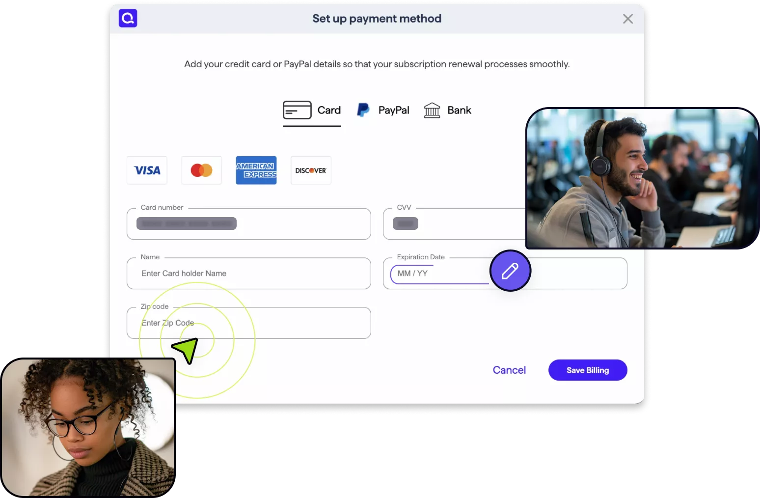 Co-browsing for financial services