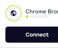 Device info with connect button